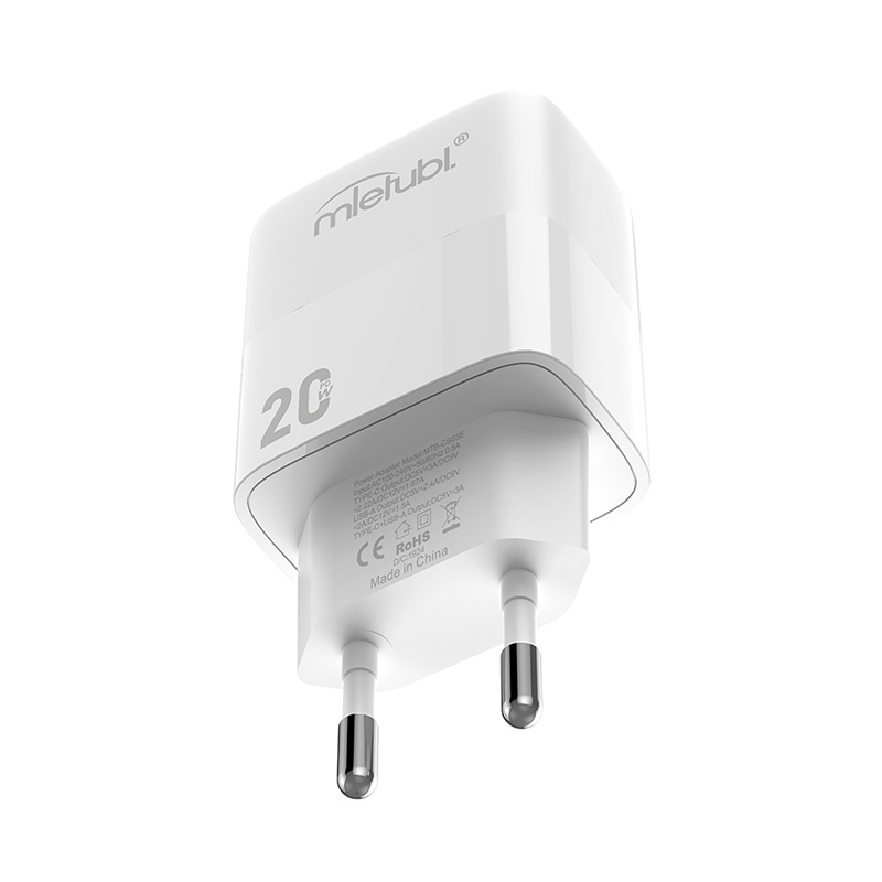 USB+Type-C PD20W Wall Charger
