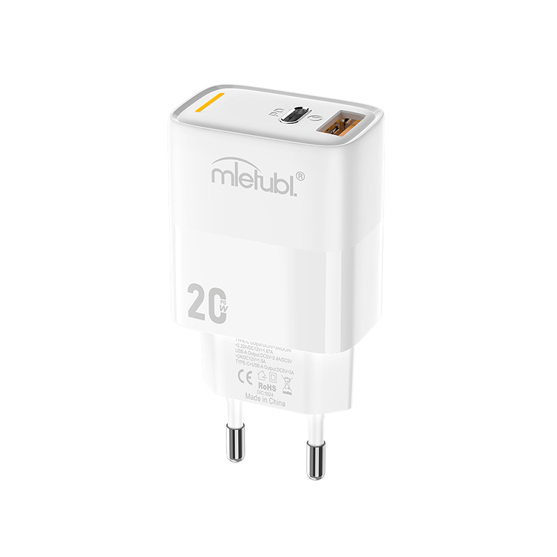 USB+Type-C PD20W Wall Charger