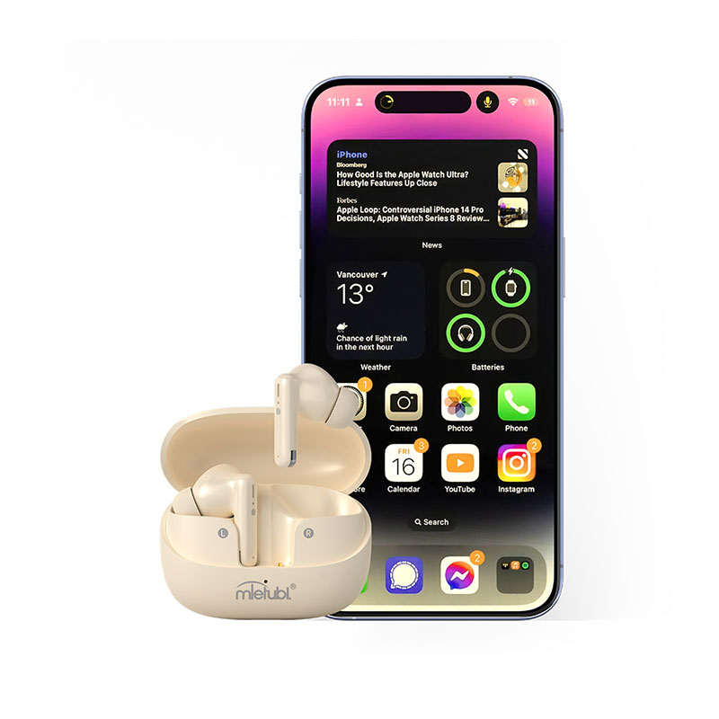 True wireless stereo earbuds