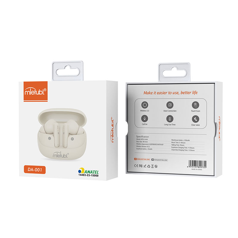 True wireless stereo earbuds