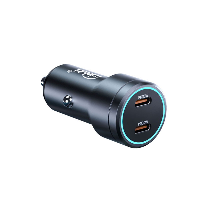 60W Dual Type-C car charger