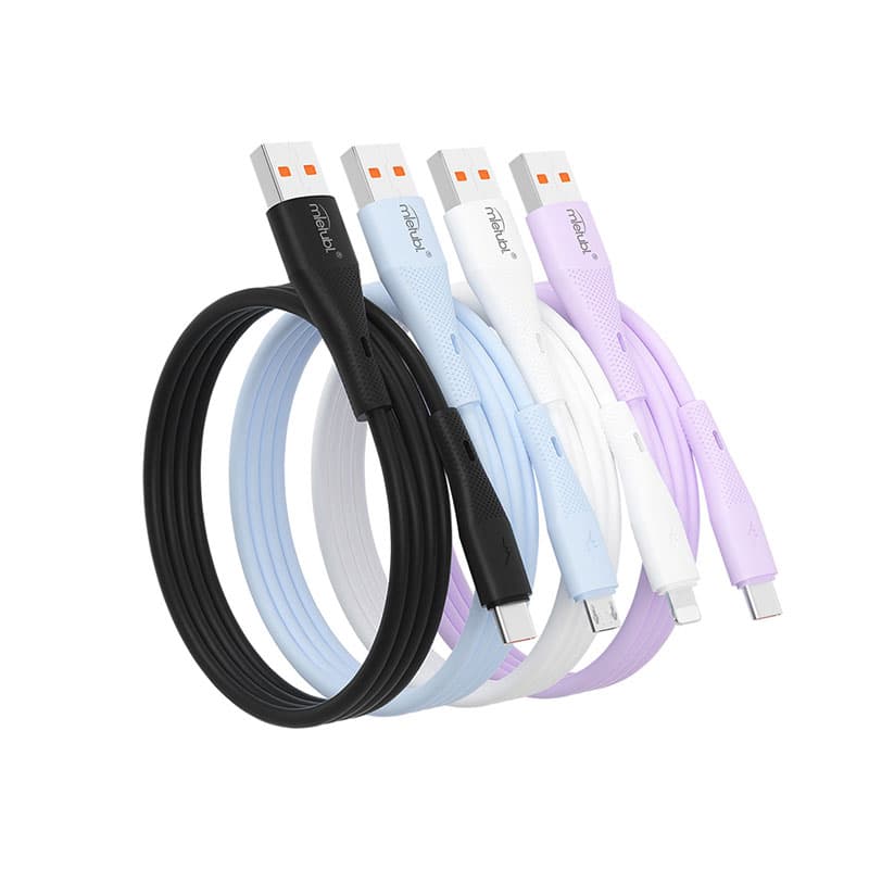Silicone phone charging cable