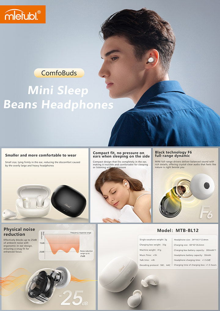 MTB-BL12 mini sleep beans earbuds