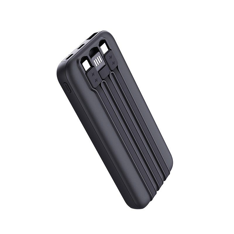 10000 mAh Power Bank With Cables